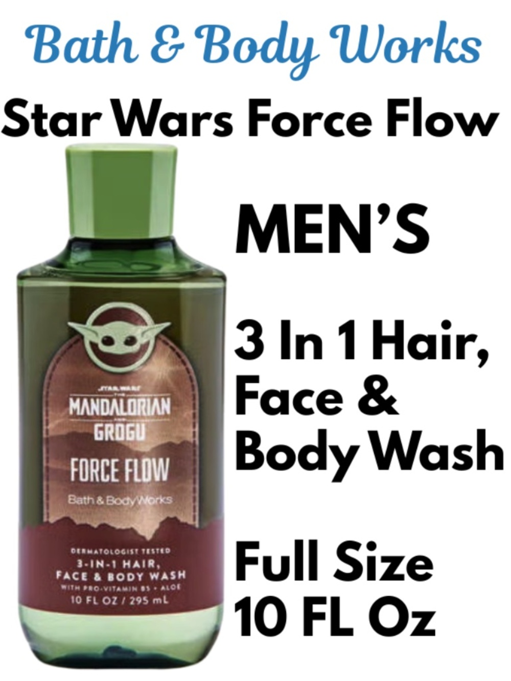 Bath & Body Works Force Flow 3 In 1 - Hair, Face & Body Wash-Brand New Star Wars